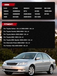 Kit 4 Injetores de Combustível FJ415 para Toyota Celica, Corolla, Matrix, MR2 Spyder (1.8L/2.0L) e Compatíveis - imagem 3