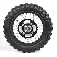 Kit Roda Traseira Dirt Pit Pro Trail Bike 10" 2.5-10 c/ Freio a Tambor e Corrente 37T - imagem 3