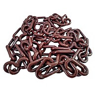 Corrente Plástica Marrom: 80m para Calhas e Isolamento - imagem 1