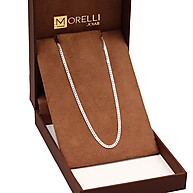 Corrente Prata 925 Masculina 70cm: Groumet Autêntica - imagem 1