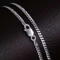 Corrente Prata 925 Masculina: Groumet Escama de Peixe - imagem 1