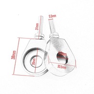 Ajustadores de Tensão de Corrente Sthus 2 Peças 12mm Vermelho para Honda XR CRF 50 70 - Moto Scooter - imagem 3
