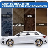 Correntes de Neve Universais 8 Pçs: Segurança Antiderrapante para Carros, SUVs e Caminhonetes - imagem 4