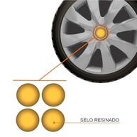 Jogo de Calotas Prime Silver Aro 14 para Onix, Prisma, Corsa, Celta e Mais + Selo Resinado - imagem 3