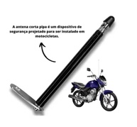 KIT 2 Antenas Corta Linha Pipa 7 Estágios Inox Preta para Retrovisor - Segurança Premium - imagem 4