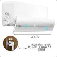 Defletor Ar Condicionado Split Ajustável Universal - Refletor Corta Vento para Conforto Térmico - imagem 2