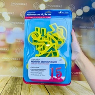 Cortadores de Números Glamour 8,5cm: Kit Completo! - imagem 1