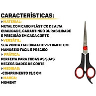 Tesoura Hutz Metal com Cabo Plástico – Precisão e Conforto em Cada Corte - imagem 2