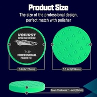 Almofadas de Polimento para Carro 5,5" - 3 Peças | Corte Pesado, Face Triangular e Dissipação de Calor - imagem 3