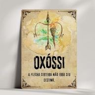 Coleção 20 Quadros A Força dos Orixás - Arte Decorativa com Corte a Laser - Tamanho 20x14cm - Oxóssi - imagem 2