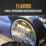 1 lata, BaccOff Wintergreen corte áspero, sabor suave e refrescante Wintergreen - imagem 4