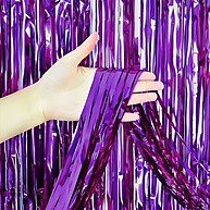 Cortina Metalizada Roxo: Decore com Brilho! - imagem 1