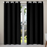 Cortina Porta Balcão 2,80m: Elegância em Preto - imagem 1