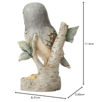 Estatueta Jim Shore Heartwood Creek Coruja em Galho - Resina Pintada à Mão, 11,4 cm - imagem 3