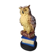 Estátua de Coruja em Resina com Livros - Decoração Inteligente e Simbólica - imagem 5