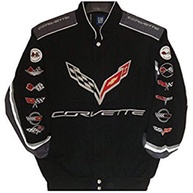 Corvette Racing Embroidered Cotton Jacket Black Size Small - imagem 1