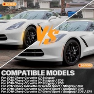 Luzes LED Âmbar Dinâmicas para Chevy Corvette C7 (2014-2019) - Lente Fumê 4 Peças - imagem 3