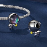 Pingentes Astronauta Prata 925: Seu Toque Cósmico! - imagem 2