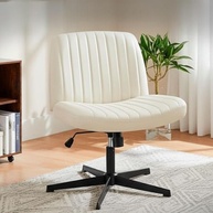Cadeira de Escritório DT3 Dolly Criss Cross Cosy Chair – Conforto Ergonômico Extra Grande (PU, Cream) - imagem 2