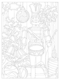 Creative Haven Country Christmas Coloring Book (Creative Haven Coloring Books) [Spiral-bound] Teresa Goodridge - imagem 4
