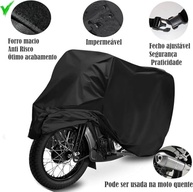 Capa de Moto Premium em Couro Impermeável: Proteção Total Anti-UV e Anti-Risco para Titan, Factor e Fazer (Tamanho M) - imagem 4