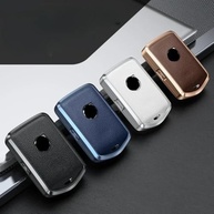 Capa Premium para Chave Volvo: Liga de Alumínio e Couro Azul para XC40, XC60, XC90 e mais - imagem 3