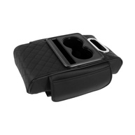 Almofada de Apoio de Braço Universal para Carro: Conforto e Organização em Couro PU - imagem 1