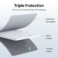 Mala UGREEN para Laptop e iPad: Proteção Premium em Couro - imagem 2