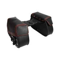Alforje Universal para Moto em Couro Sintético - Grande Capacidade e Ajustável - imagem 1