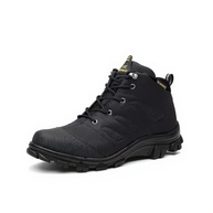 Bota Coturno Masculina Cano Médio - Couro Sintético Impermeável - Sola Antiderrapante - Botas Masculinas de Trabalho e Segurança - Nº 37 ao 44 - imagem 2