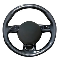 Capa de Volante MEWANT: Couro Genuíno + Fibra de Carbono para Audi (DIY Personalizado) - imagem 2
