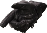 Milwaukee Luvas de mão masculinas de couro preto "caveira reflexiva" com palma acolchoada com gel - imagem 4