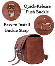 Bolsa Lateral de Couro Genuíno para Moto: Grande Capacidade e Estilo Vintage - imagem 3