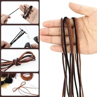 Cordão de Couro para Artesanato - 3 Cores Premium, Ideal para Joias e Projetos Criativos - imagem 4