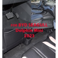 Tapetes de Couro Personalizados GREATROAD para BYD SEAGULL/Dolphin Mini 2023 - Proteção Total e Estilo (Marrom Escuro) - imagem 2