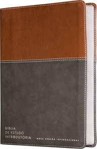 Bíblia de Estudo Introdutória NVI Couro-Soft Marrom/Cinza Chumbo - Leitura Perfeita - imagem 4