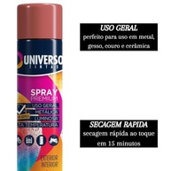 Tinta Spray 400ml Vermelho Uso Geral em Aço Ferro Couro Gesso Cerâmica | Universo | Kit 04 un - imagem 4