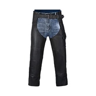 Calça masculina de couro de motocicleta HWK motociclista motociclista cowboy corrida preta de couro legítimo - imagem 2