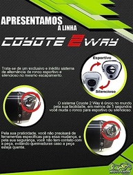 Escape Coyote TRS 2 WAY Alumínio para XRE 300: Potência e Estilo em Preto/Cromado - imagem 4
