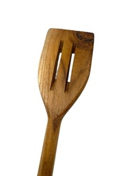 Kit 5 Utensílios de Madeira Teca 36cm - Colheres Resistentes e Elegantes para Cozinha - imagem 4