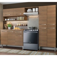 Cozinha Compacta Madesa Emilly Pop com Armário e Balcão Rustic - Design Moderno e Funcional - imagem 1
