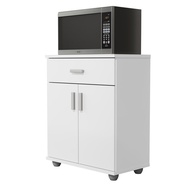 Aparador Bancada Estante Balcão para Cozinha com Base para Micro-ondas - Design Moderno e Multiuso Mell Branco - imagem 4