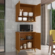 Kit de Cozinha Mavi – Balcão + Armário Aéreo em Cedro para Ambientes Modernos - imagem 4