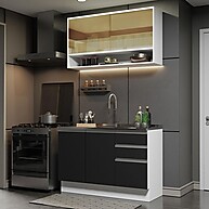 Cozinha Compacta 120cm Glamy Madesa: Design e Praticidade - imagem 1