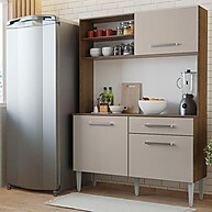Cozinha Compacta 120cm: Rustic/Crema - Madesa - imagem 1