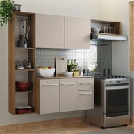 Cozinha Compacta 180cm Madesa: Rustic/Crema - imagem 1