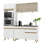 Cozinha Compacta 182cm com LED Veneza: Organize Já! - imagem 1
