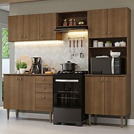 Cozinha Compacta 235cm Madesa: Rustic e Funcional - imagem 1