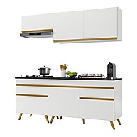 Cozinha Compacta 4 Peças Veneza Branca – Espaço e Estilo - imagem 1