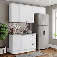 Cozinha Compacta Americana: 3 Peças, 100% MDF! - imagem 1